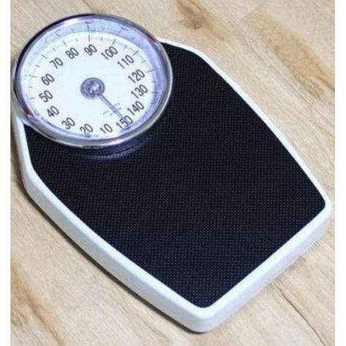 Personal Health Body Weight Bathroom & Mechanical Weighing Scale – Black
