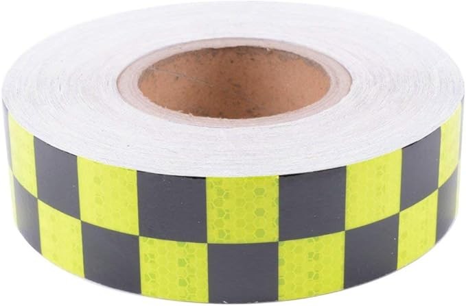 Reflective Safety Tape - 2"x 33ft (5CM x 10M), Yellow Black