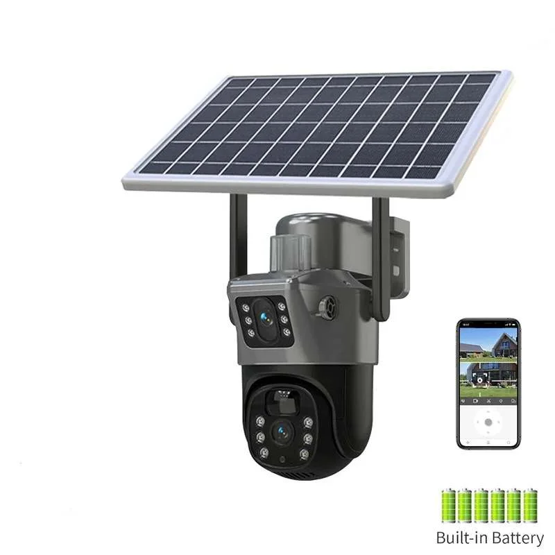 Generic 8MP Solar CCTV Camera - White