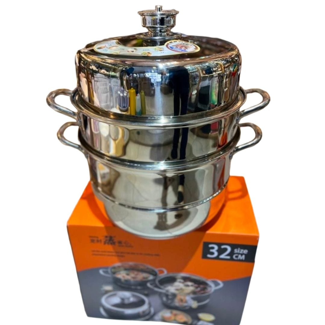 3 layer food steamer - 32 cm