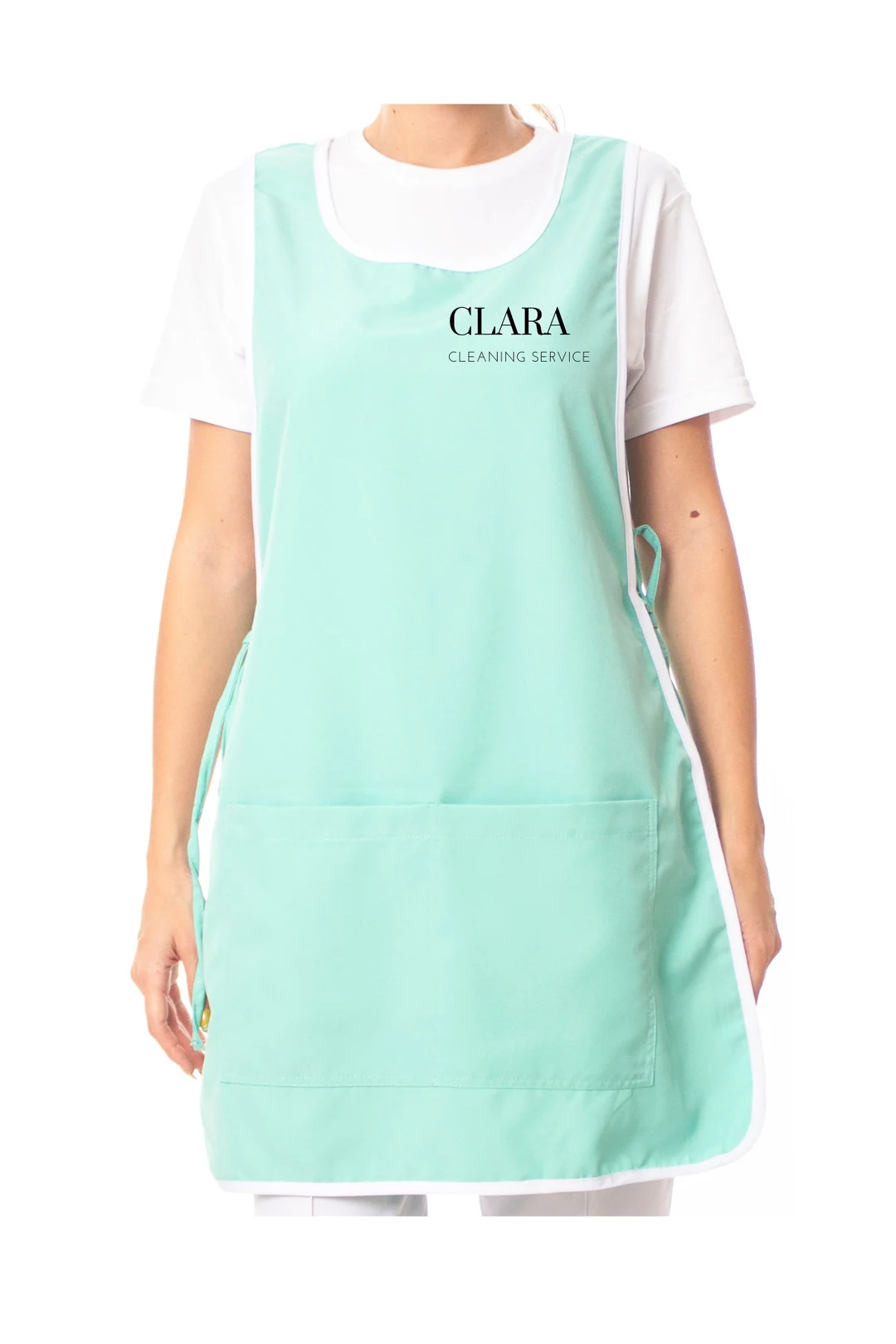 Branded Classic Tabard Apron with Logo – Cleaning, Catering & Care Staff thumbnail