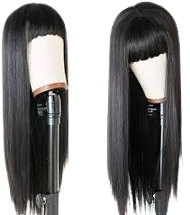 Wig female matte silk long straight hair