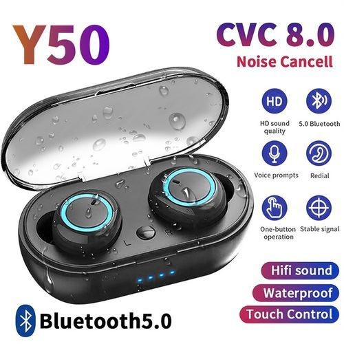 Y50 Wireless Headset Bluetooth Earphone True Bass