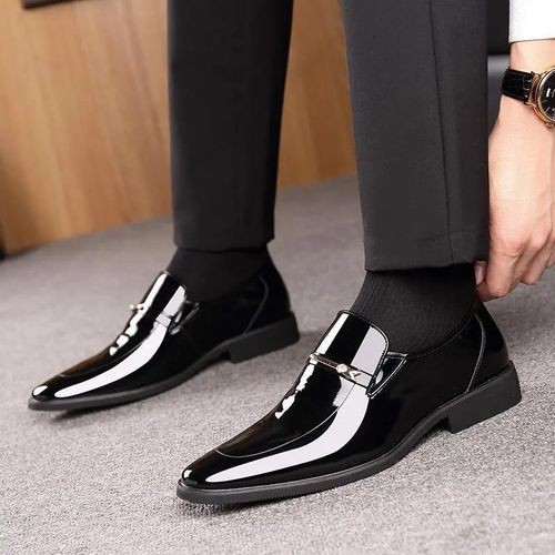 Men's New Fashion Work Formal Leather Shoes-Black Formal Shoes