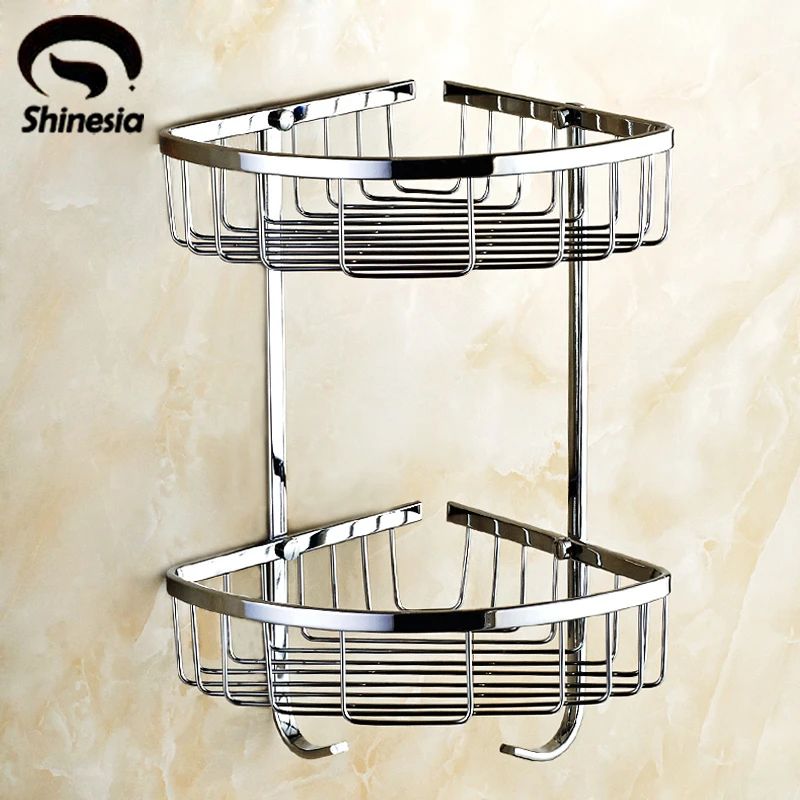Bathroom Shelf - Corner - Chrome