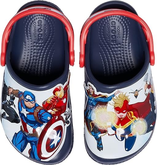 Crocs Unisex-Child Fun Lab Avengers Patch Clog