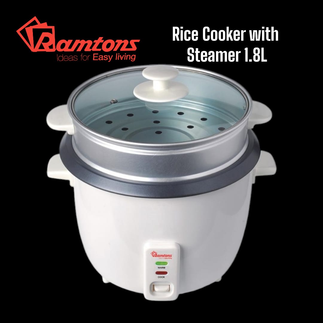 Ramtons Rice Cooker 1.8L - White