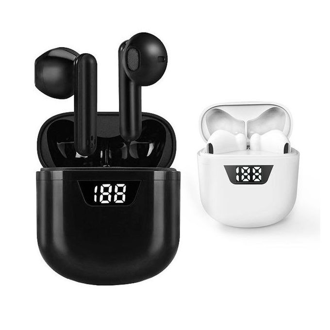 Wireless Ear Buds Stereo Bass Earphones With Charging Case Cable Charging Eartips For Cell Phone Gaming Computer
