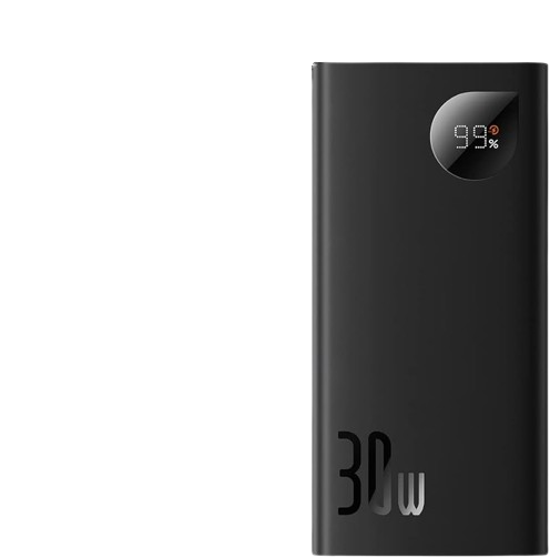 Baseus Adaman2 fast Charge Power Bank 10,000mAh 30w PD with simple cable USB to C 0.3m Black