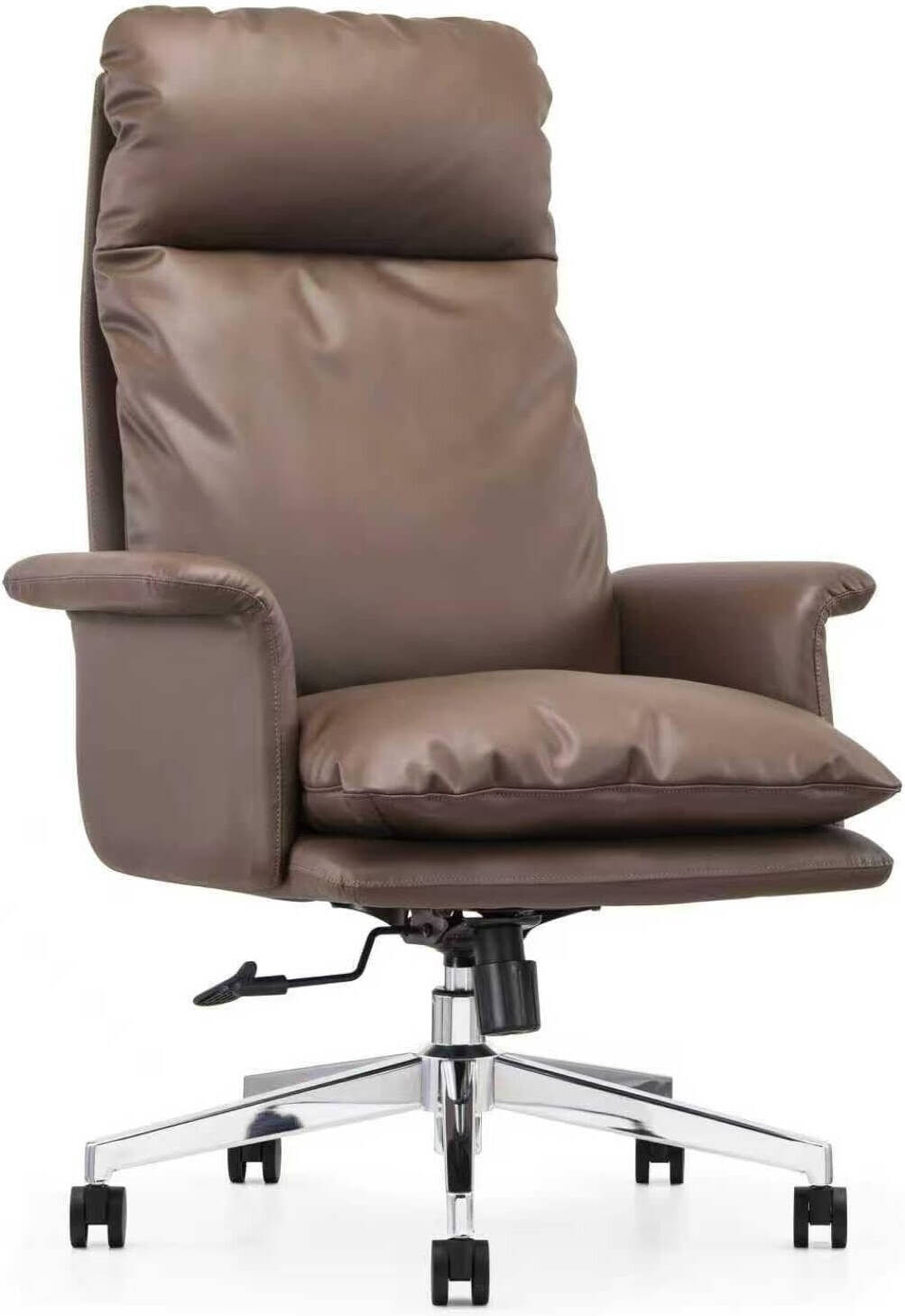Office Chair - High Back - Brown Leather