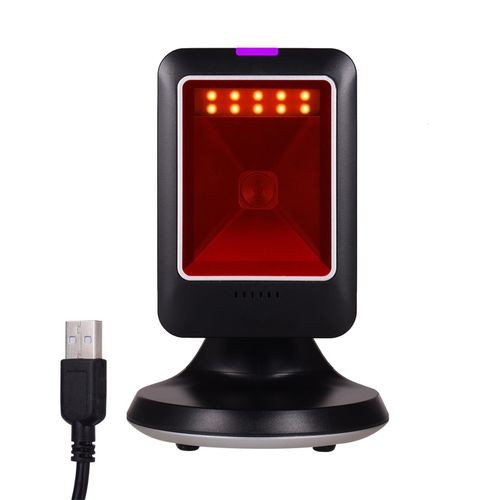 "MP6300Y Omnidirectional Barcode Scanner: 1D/2D/QR, USB Wired, Hand-Free for Retail"