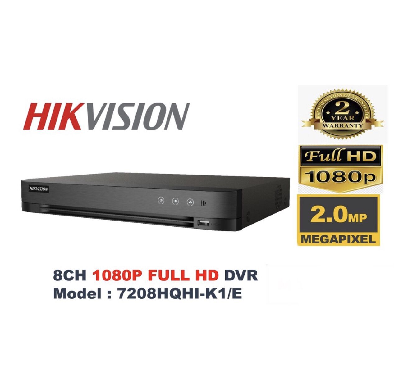 Hikvision 8CH DVR Recorder - Black