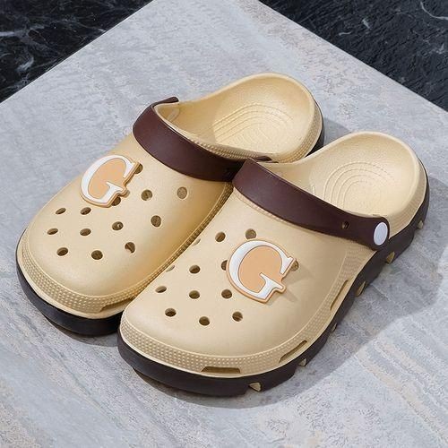 Crocs Men's Slippers Sandals Hole Shoes Nonslip Deodorant Platform Wearresistant