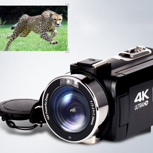 4K HD Night Vision 48MP Home WiFi Live DV Digital Camera, Style:Microphone