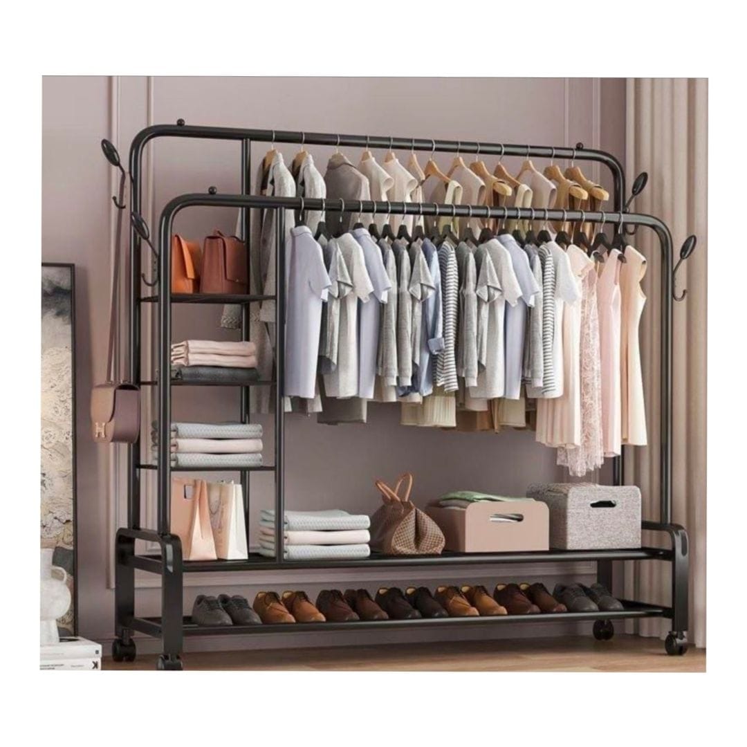 Classic, Multifunctional cloth and shoe rack