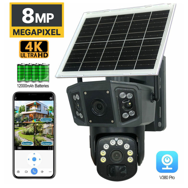 Generic Solar CCTV Camera 8MP - Wireless