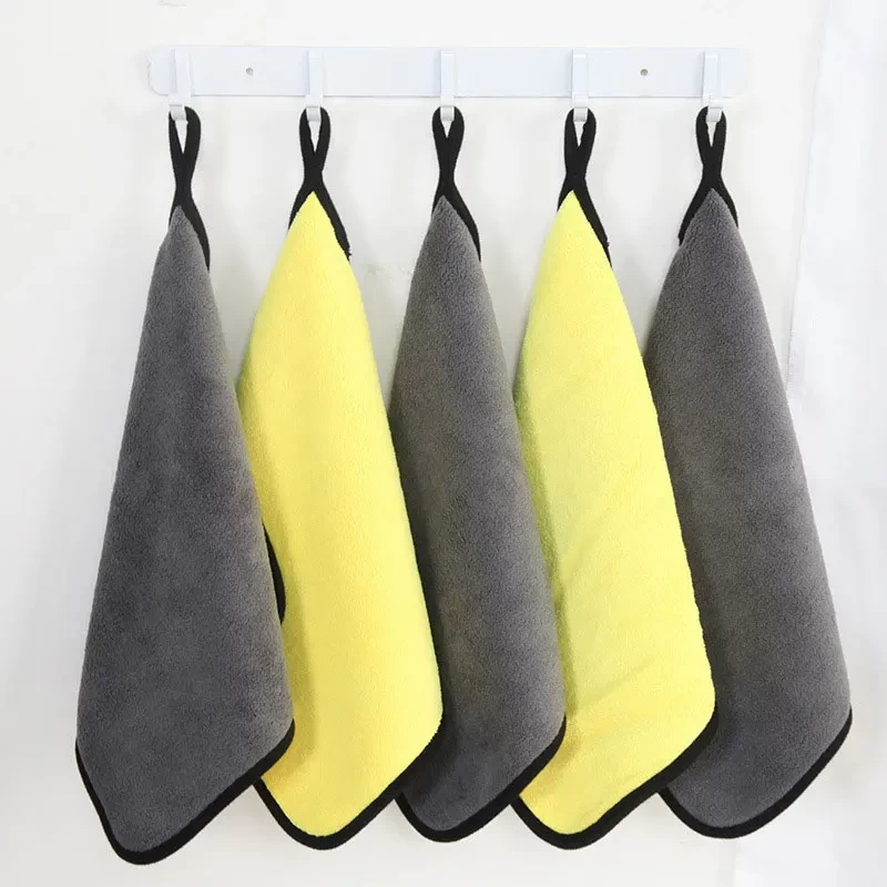 30x40CM Car Wash Microfiber Towel Car Cleaning Drying Cloth Kitchen Care Detailing Car Wash Towel Cleaning Cloths 3/20PCS