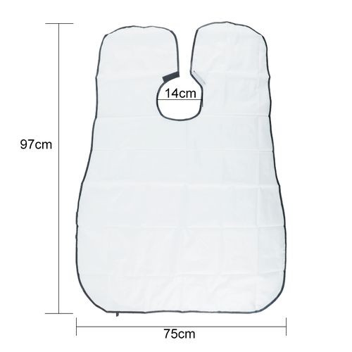 Pongee Beard Grooming Shave Apron Bib Trimmer Clean Facial Hair Cape Sink Bathroom Shees-YZ50-black