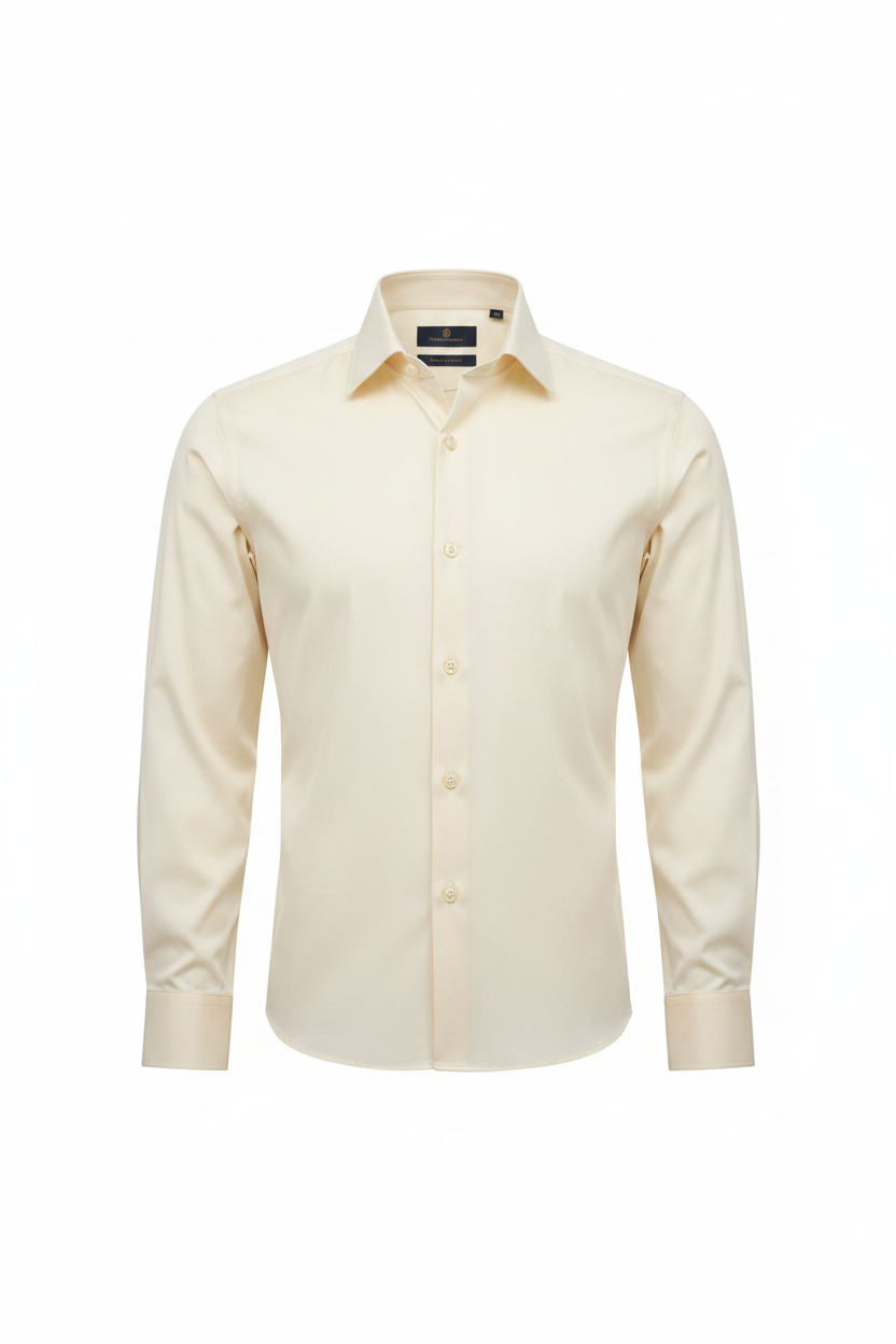 Verso Ceremony Men's Dress Shirt - Cream