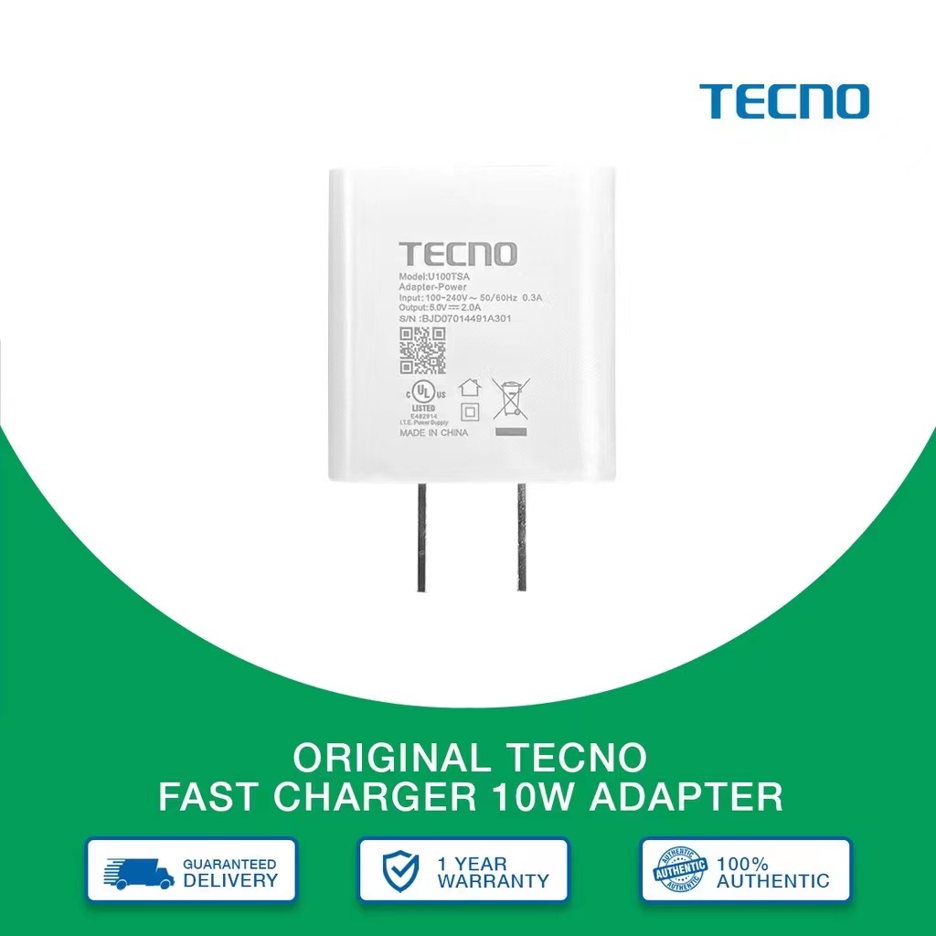 Tecno 10W Charger
