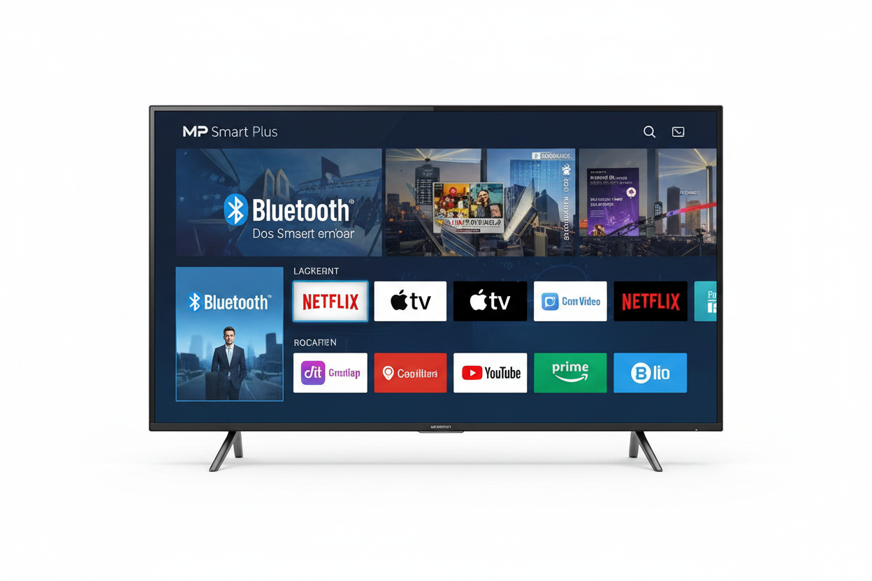 MP Smart Plus 32" Frameless Android Smart TV - 32SMTKF11 with Bluetooth