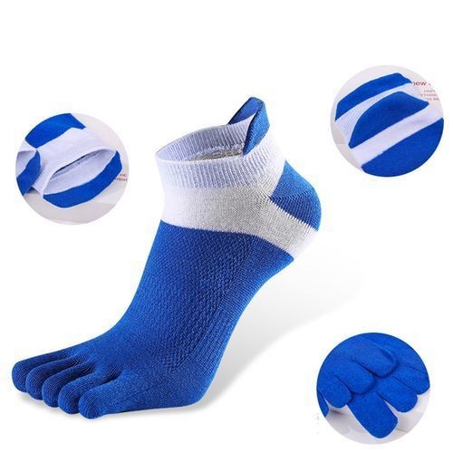 5Pairs Men Socks Cotton Five-finger Male Short Socks Summer