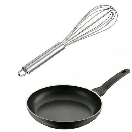 2 in 1 Egg whisk mixer 20cm non-sticky frying pan