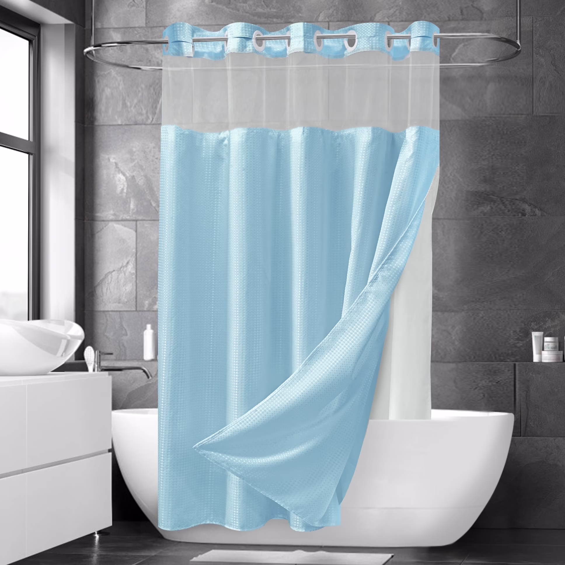 Shower Curtain - Waterproof - Blue