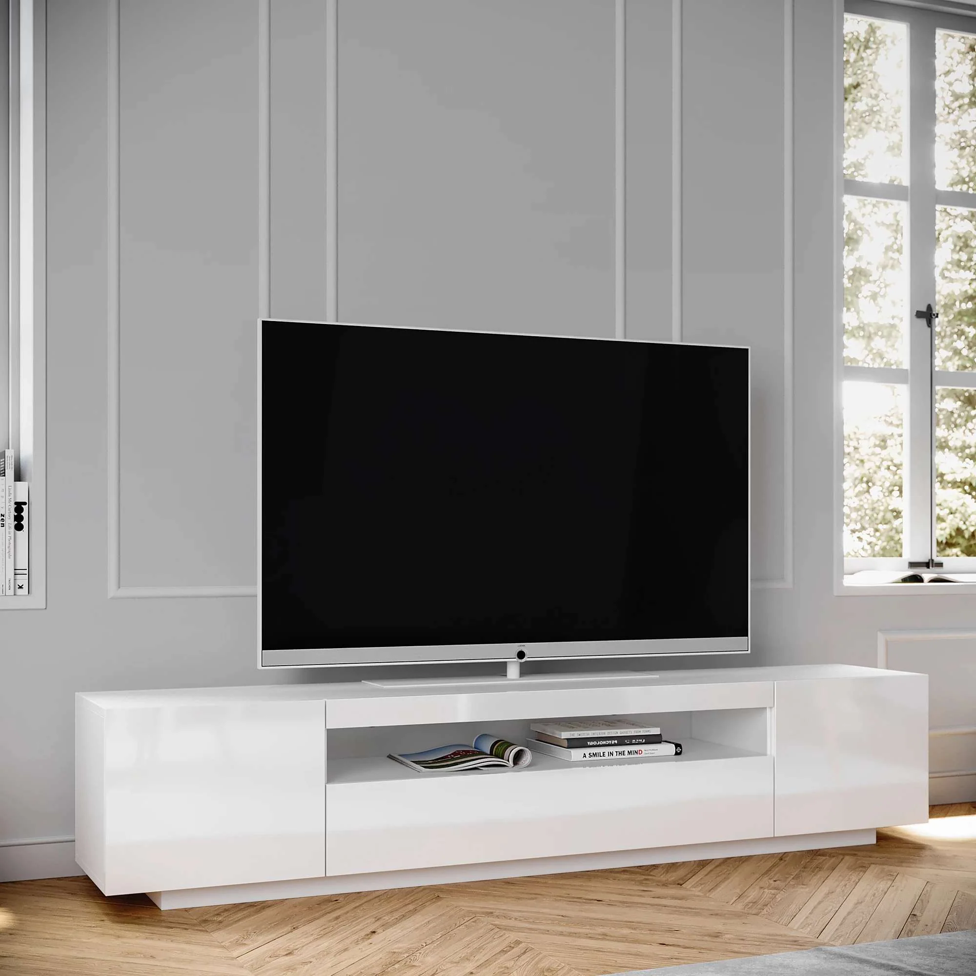 TV Stand - Modern - White