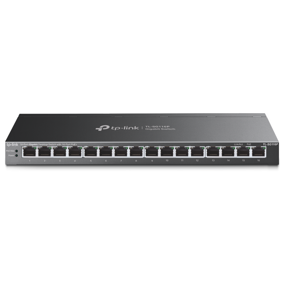 TP-Link TL-SG116 16-Port Gigabit Switch - Black