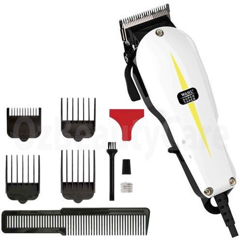 Wahl 2pcs Rechargeable Cordless And Super Taper Clipper Electric Shaver- Black,White