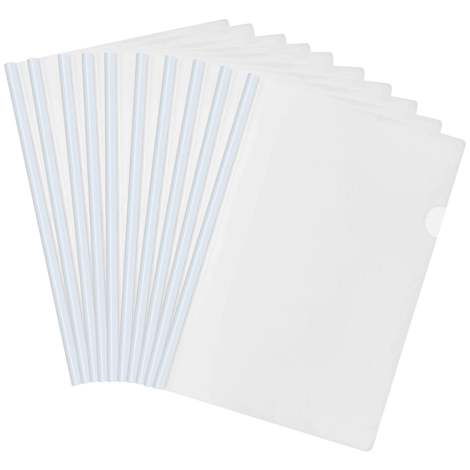 Plastic Folder - A4 - Clear - 10 Pack