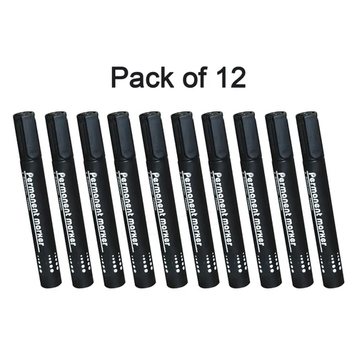 Whiteboard Marker - Black - 12 Pack