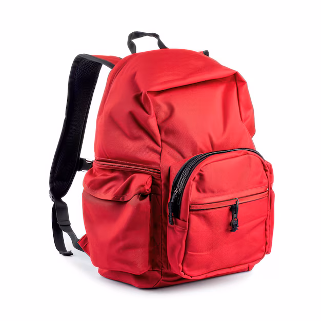 School Bag - Backpack - Red