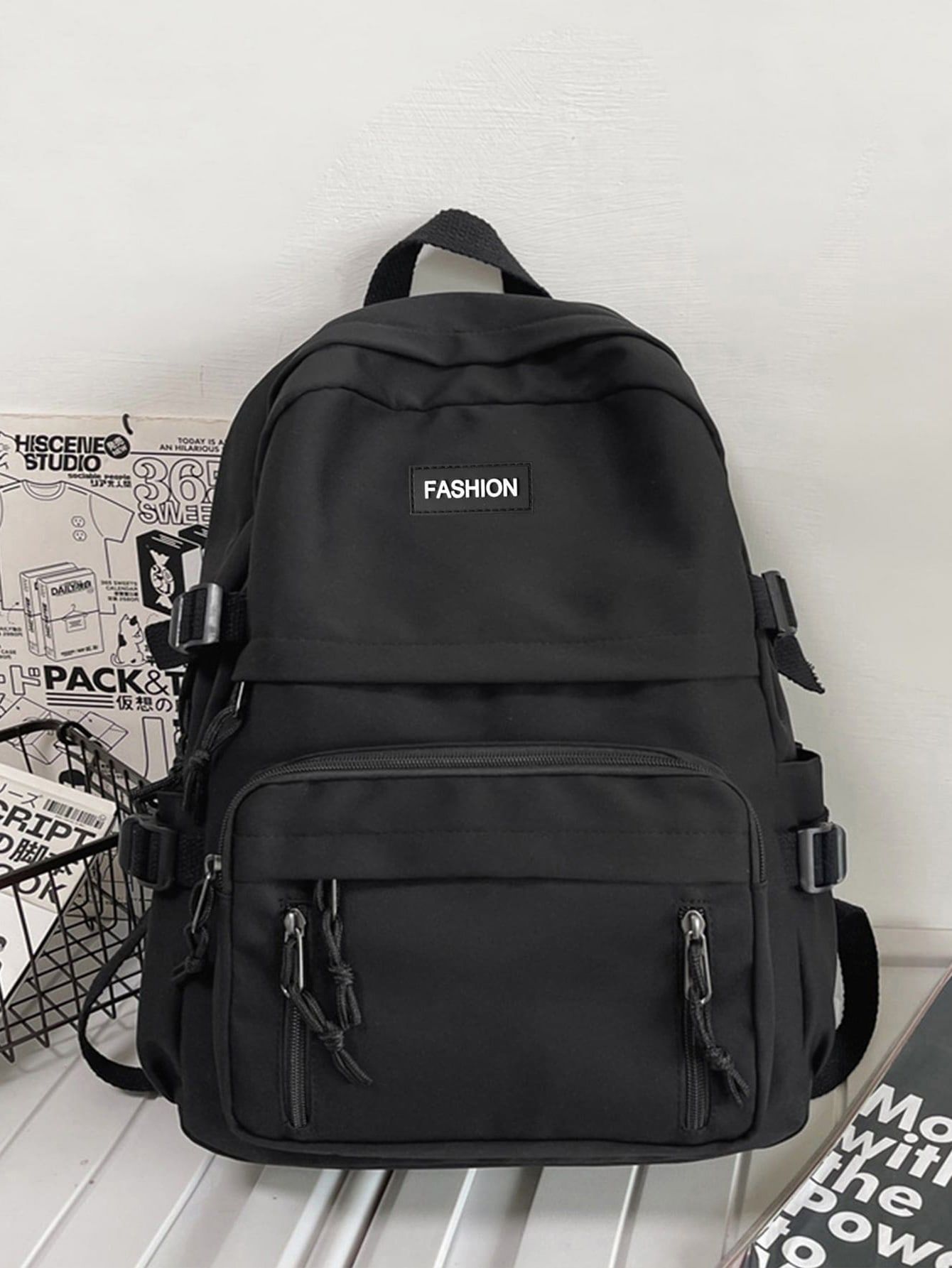 School Bag - Backpack - Black