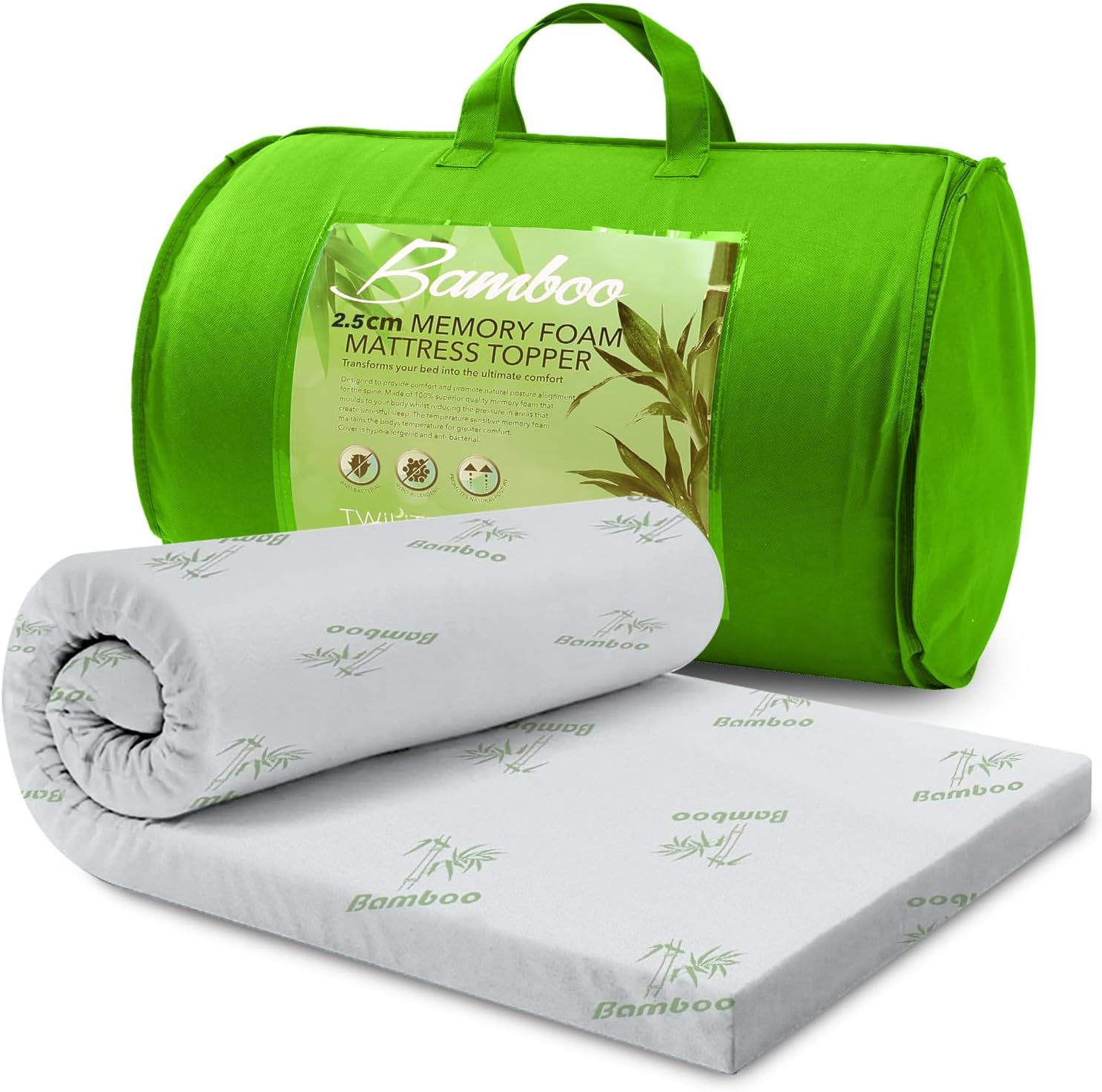Mattress Topper - Single - Memory Foam - 2"