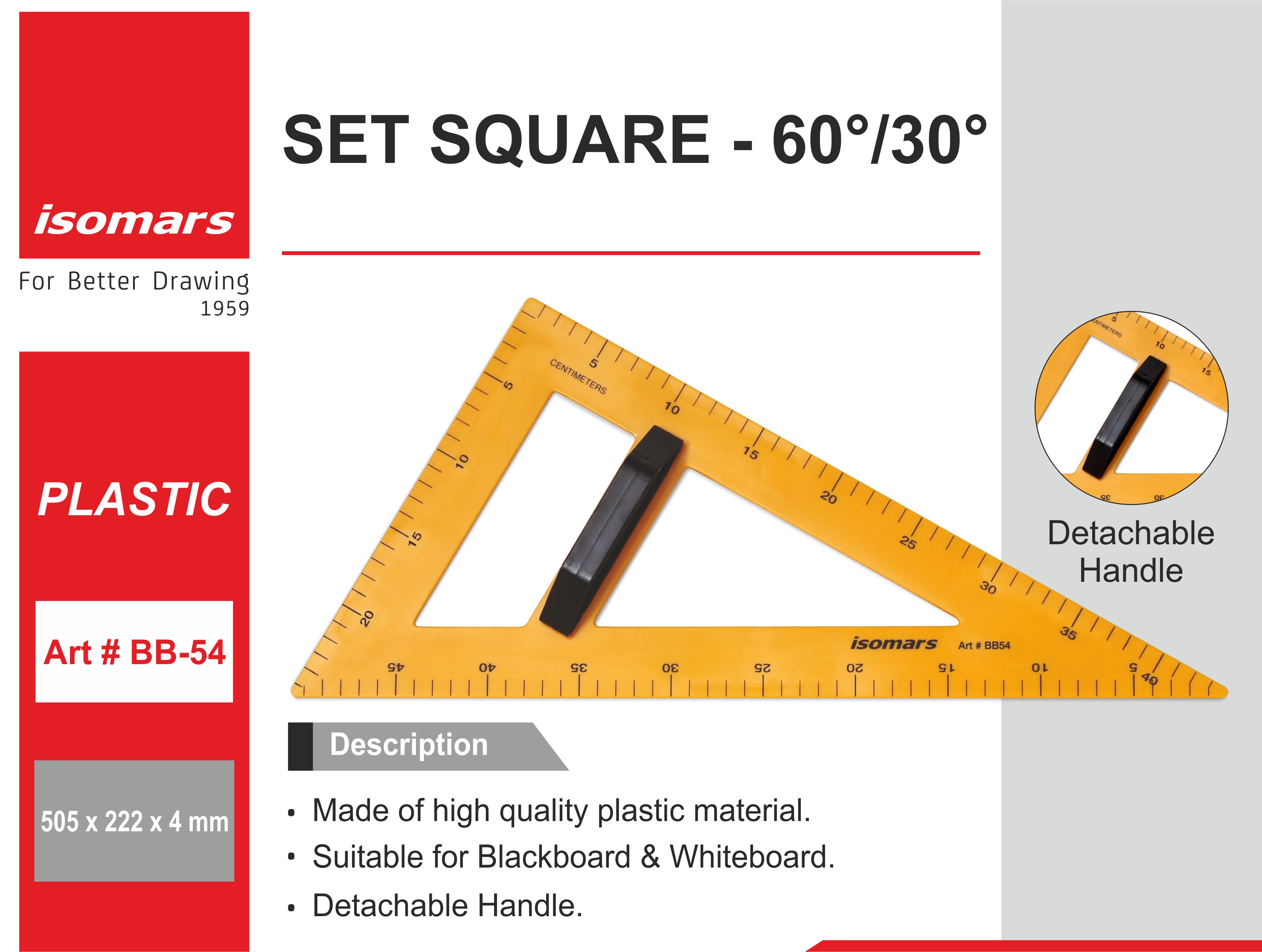 Set Square - 30/60 degrees
