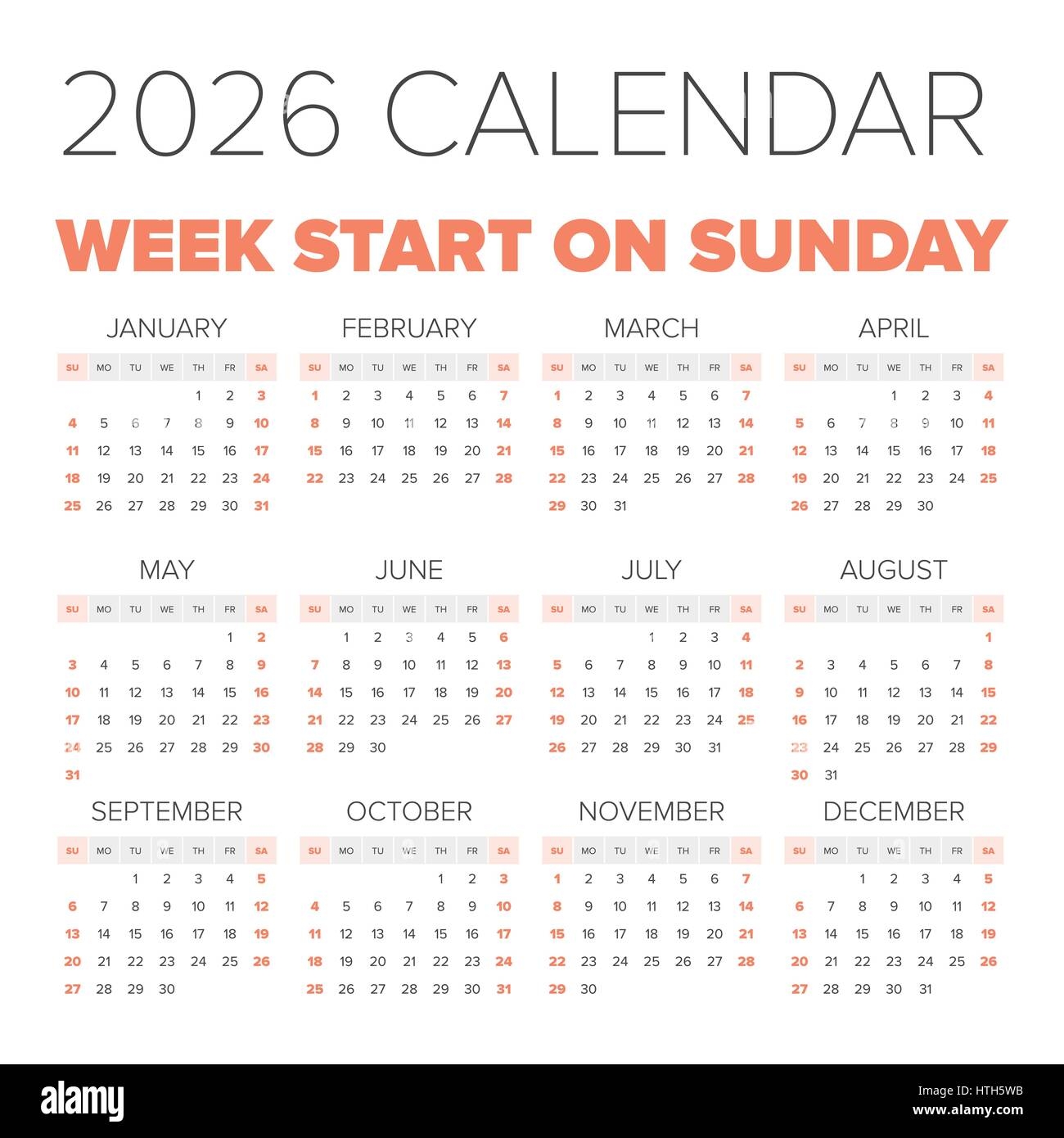 2026 Calendar