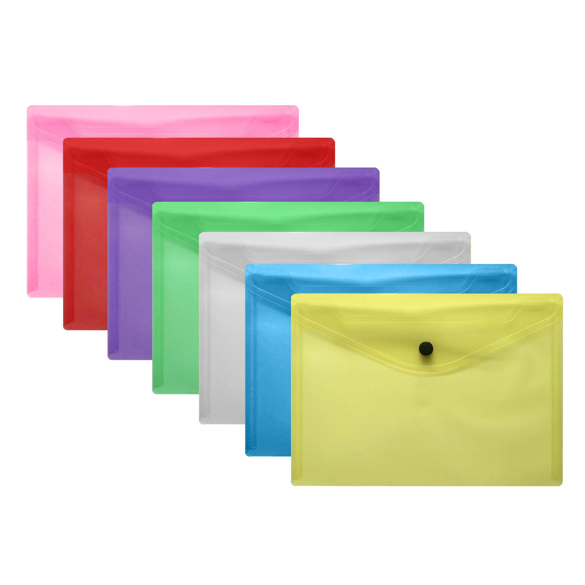 A4 Document Wallet - Colored - 100 Pack
