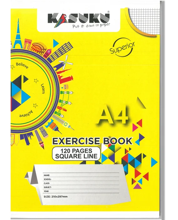 A4 Exercise Book - 120 Pages - Ruled