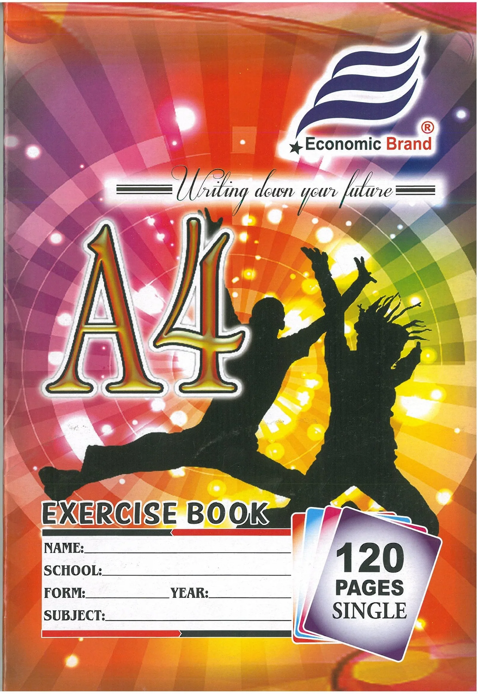 A4 Exercise Book - 120 Pages - Unruled - 10 Pack
