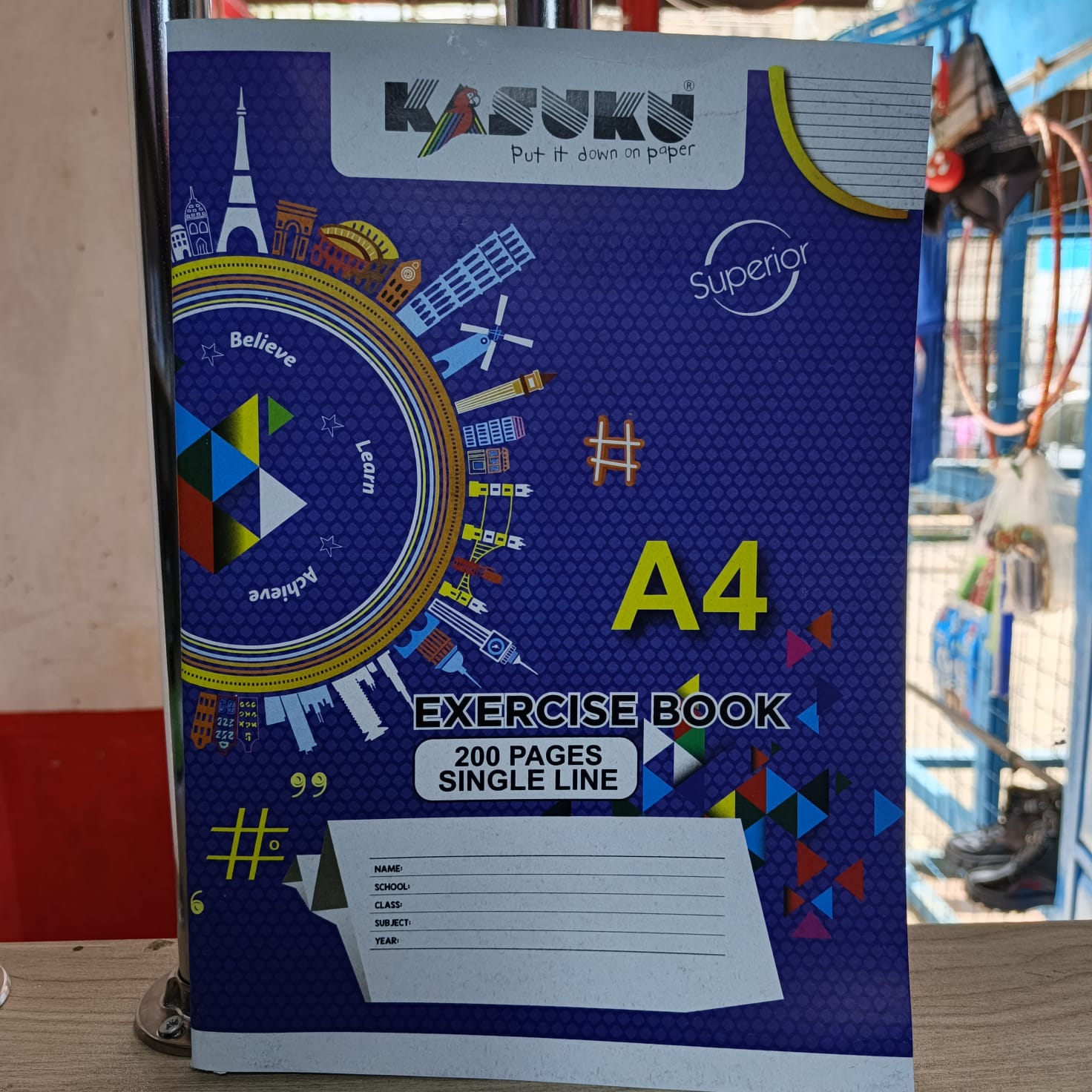 A4 Exercise Book - 200 Pages - Ruled - 10 Pack