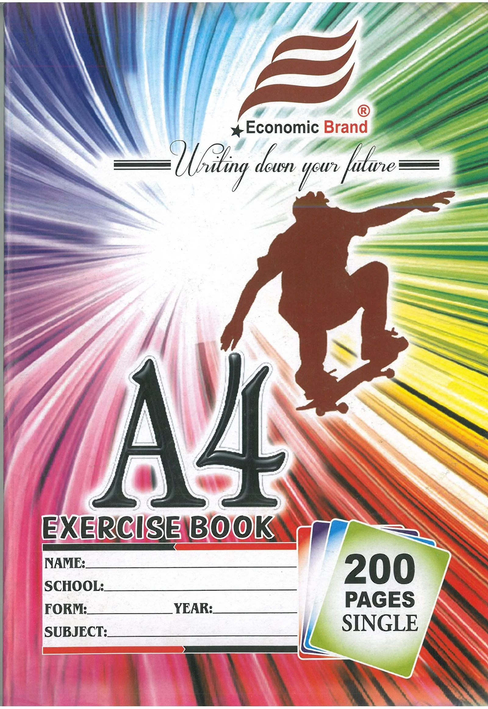 A4 Exercise Book - 200 Pages - Unruled