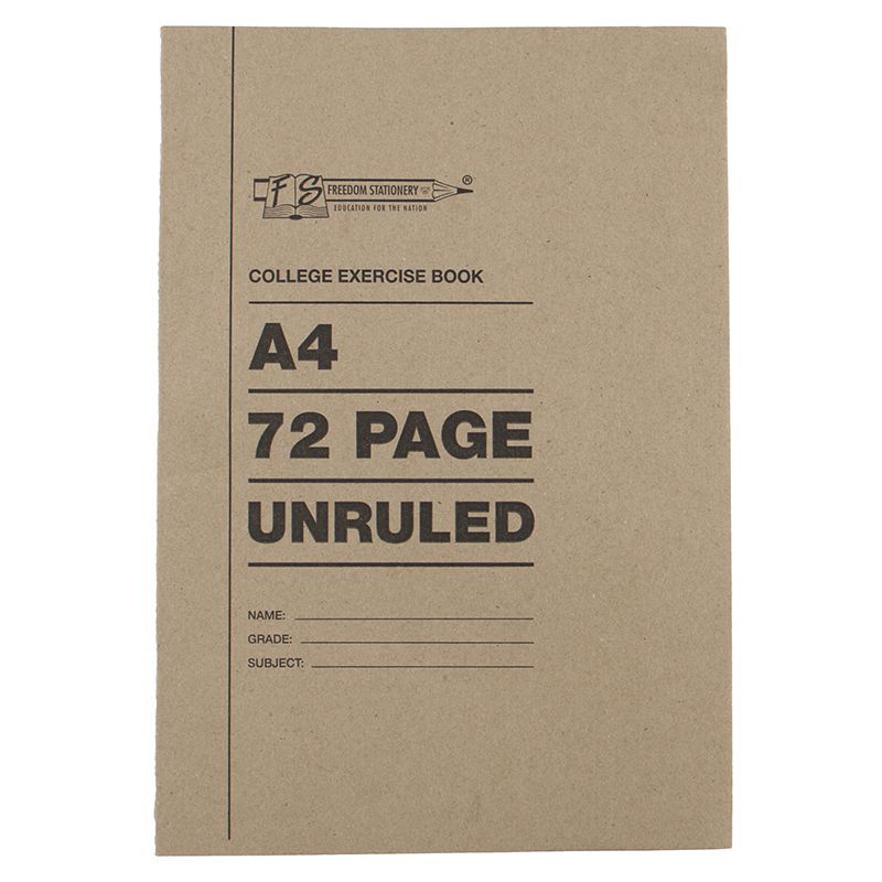 A4 Exercise Book - 200 Pages - Unruled