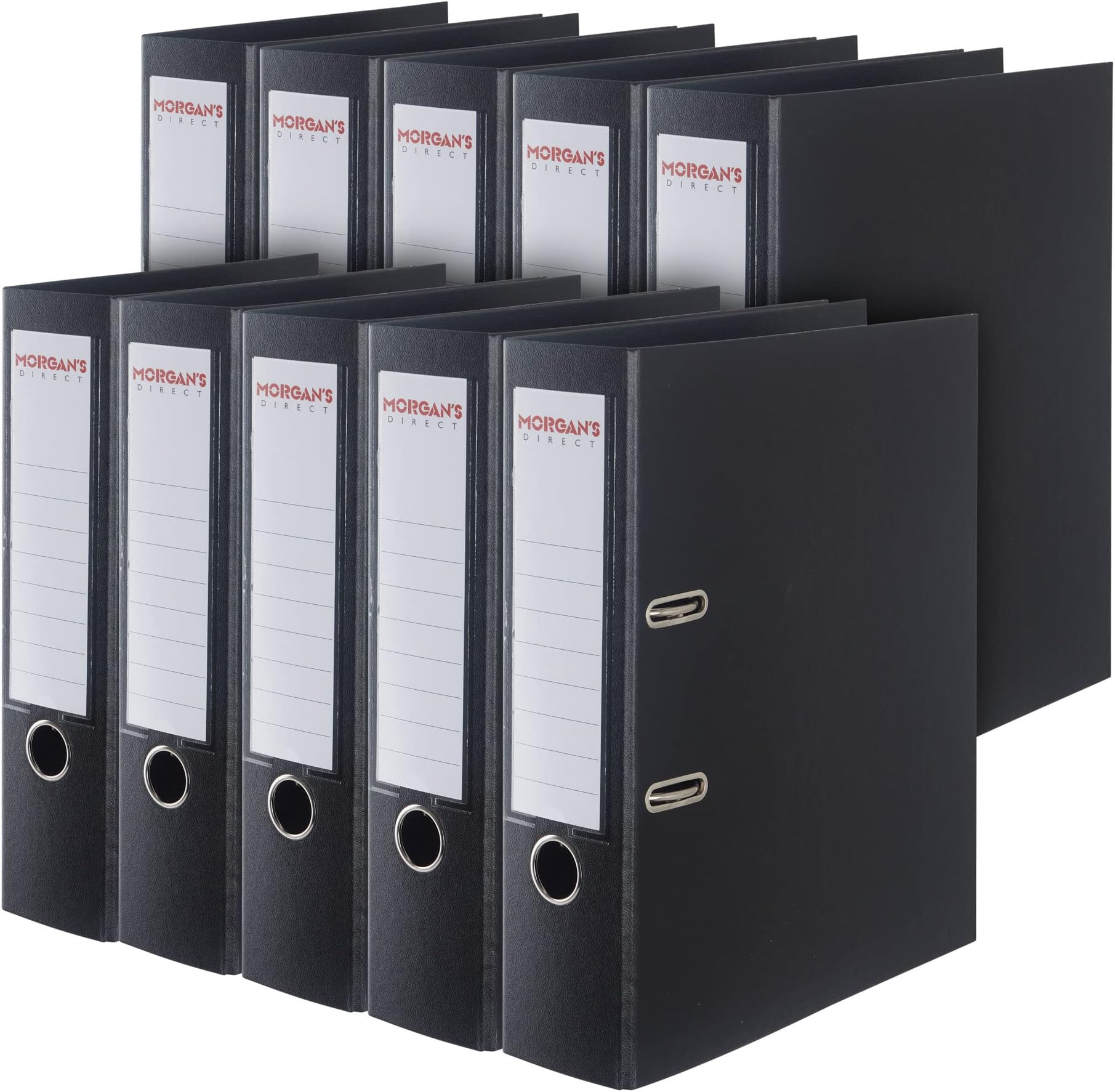 A4 Lever Arch File - 80mm - Black