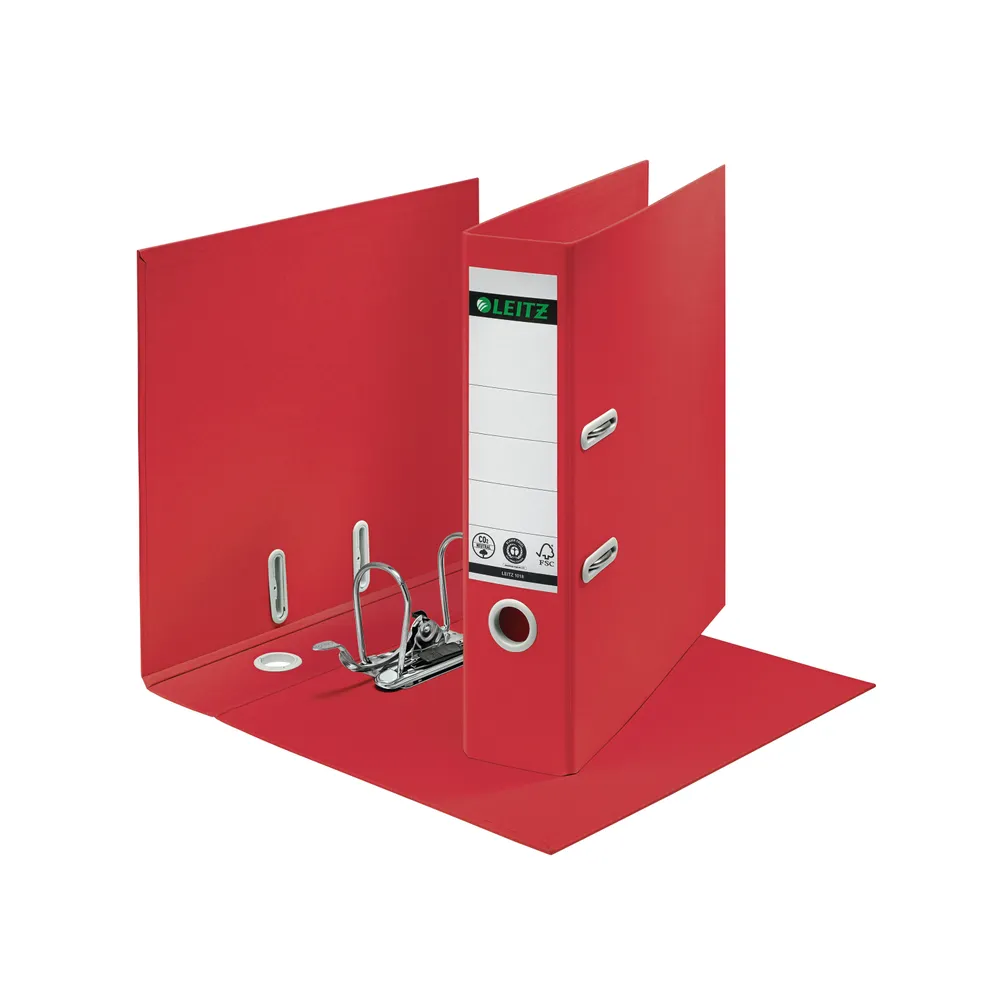 A4 Lever Arch File - 80mm - Red