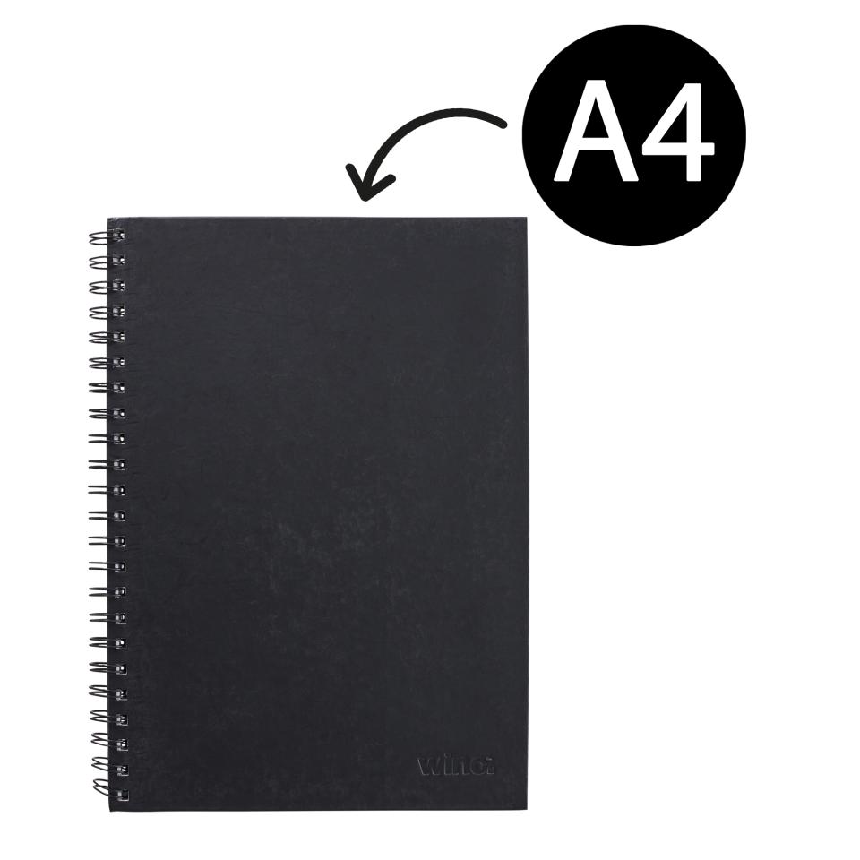 A4 Notebook - 200 Pages - Hard Cover - Ruled