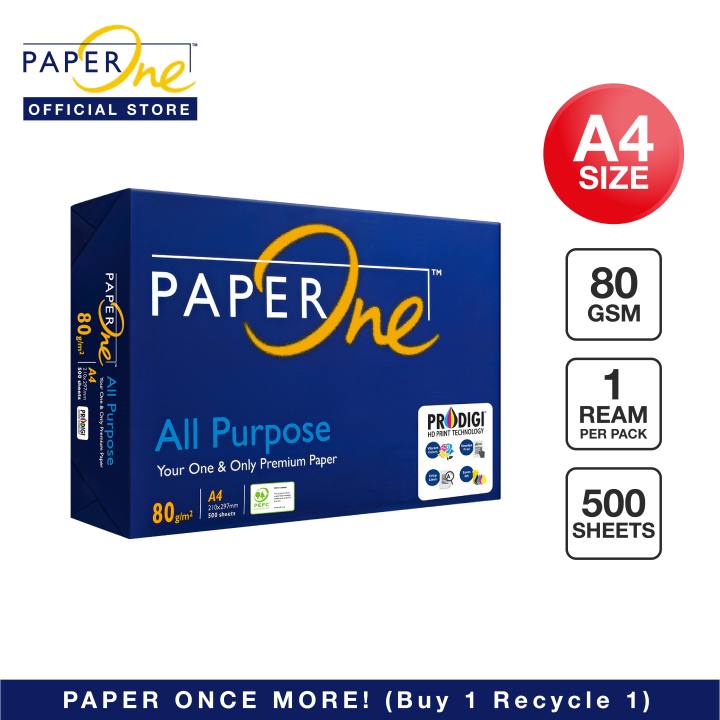 A4 Printing Paper - 80gsm - 500 Sheets - Paper One