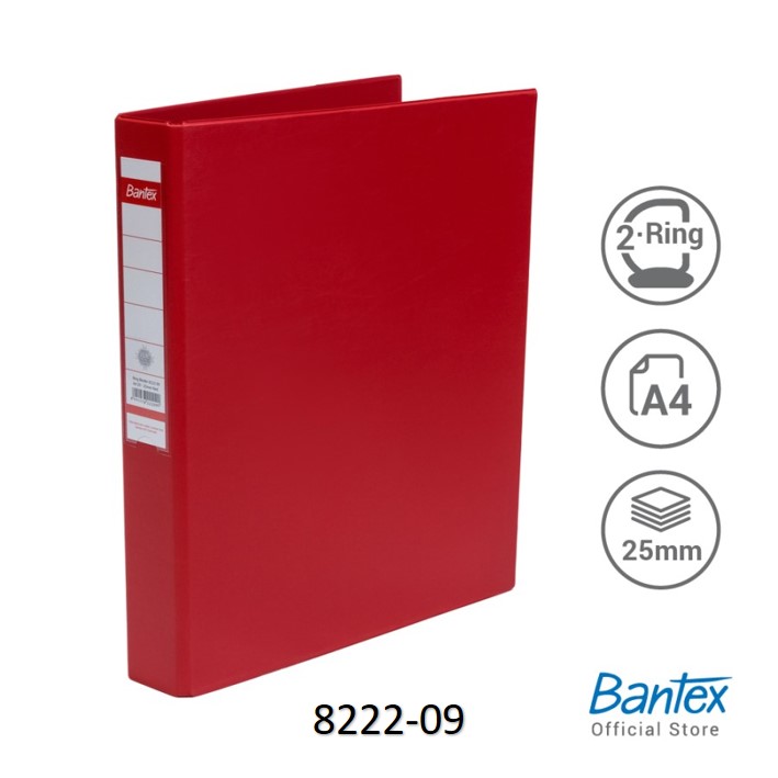 A4 Ring Binder - 25mm - Red
