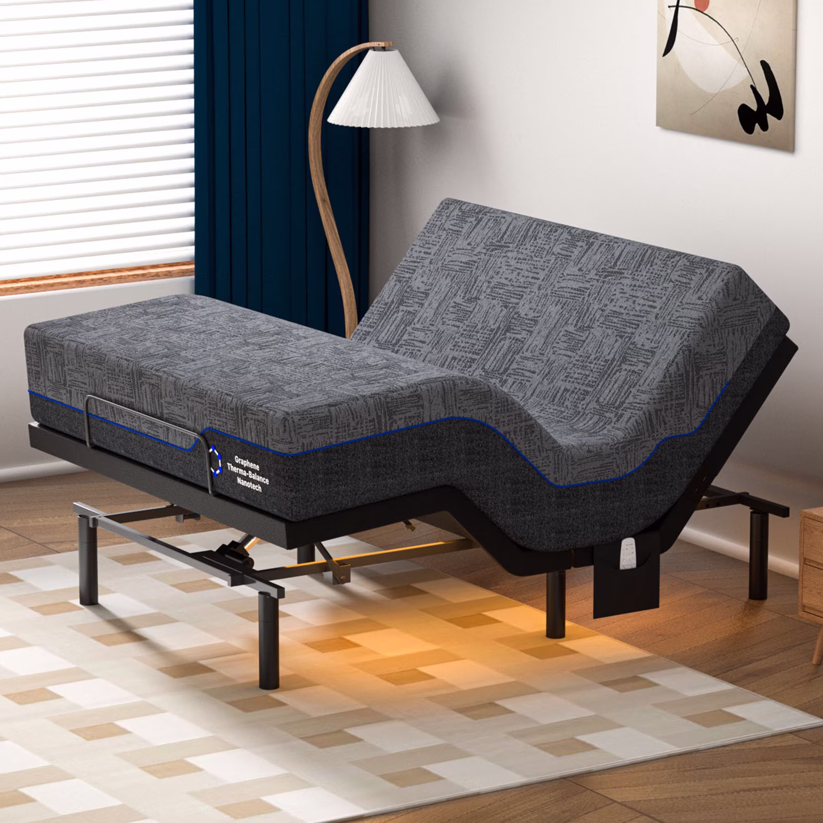 Adjustable Bed Base - Double 12 inch Hypoallergenic